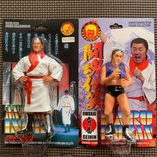 Set figurine Antonio Inoki & Haru Ichiban Pro Wrestling mai aperto 2000