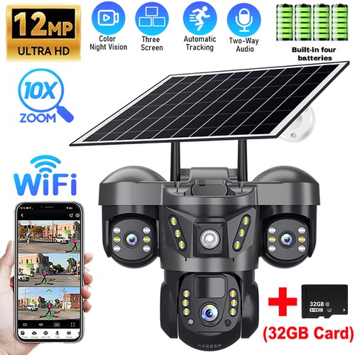 Telecamera batteria solare - , 12