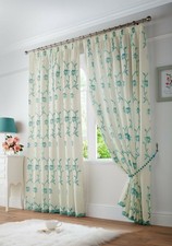 Coppia Tende Panna Voile