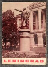 LENINGRADO - San Pietroburgo U.R.S.S., Guida Inturistica, Brochure Pieghevole con Mappa