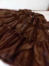 Vera pelliccia di visone color miele, taglia 46, mai usato 