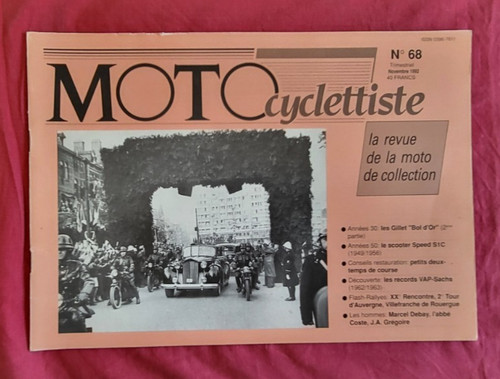 Revue motocyclettiste - motocyclettiste, n°68