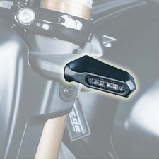 Frecce nere plastica carbonio a led MOTOISM per INDIAN FTR 1200 omologato 2pz