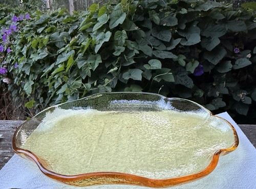 Piatto giglio vetro riciclato - piatto,
