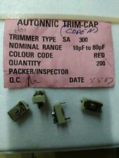CAPACITOR VARIABLE CERAMIC/TRIMMER  10 / 80pF Nos   Lot de 4 pieces   (DepC12H4)