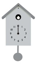 Orologio cucu grigio con - orologio, a