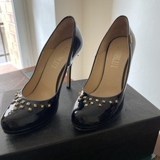 decolte donna tacco alto Vernice Nera Con Borchie Oro N 37 Loriblu.