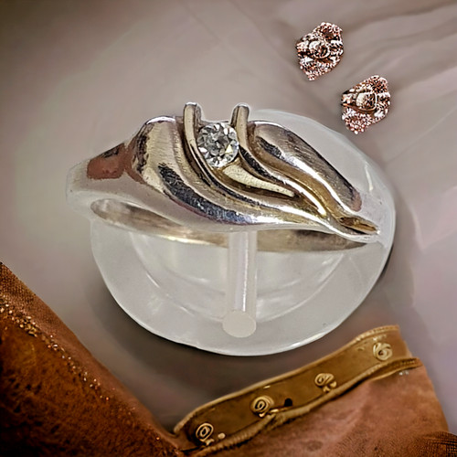 Argento anello da donna - *,