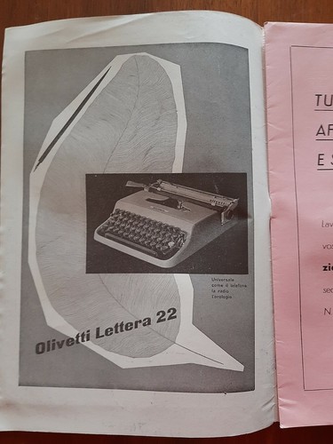 Pubblicità olivetti lettera - pubblicitÀ,