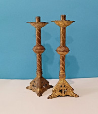 COPPIA DI CANDELABRI IN BRONZO