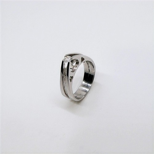 Solitario con zircone - con, in