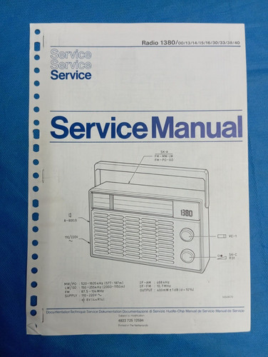Philips 1380 radio vintage - 1380,