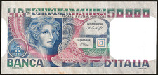 BANCONOTA  50000 LIRE VOLTA DI