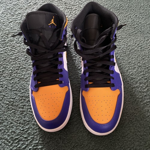Nike air jordan mid lakers - nike,