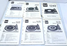 Doppio Manuale di Servizio 1218 1249 1228 1226 1224 1225 Turntable Hifi I687