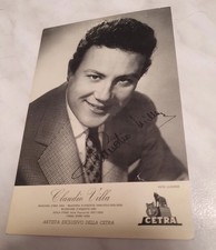 FOTO ORIGINALE CLAUDIO VILLA AUTOGRAFATA