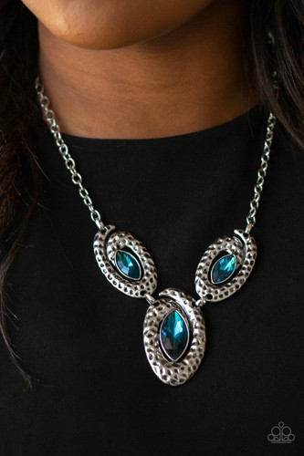 Collana corta blu sn3 - collana,