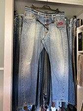 ULTRA RARE JEANS DSQUARED2 S/S 2006 RANCH STYLE LEATHER SFILATA VINTAGE ARCHIVE