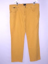 Trussardi Pantalone Uomo 54 W40 2xl Extra Large Giallo Gamba Dritta Vita Bassa