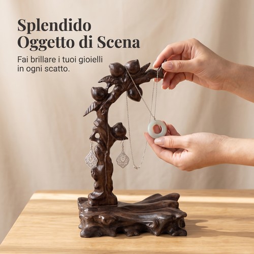 Espositore collane legno - espositore,