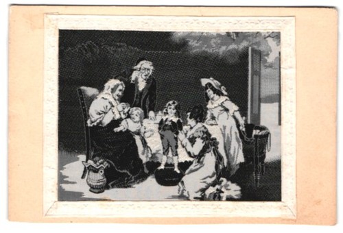 Famiglia cartoline seta - famiglia,