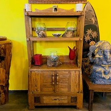 Credenza etnica legno teak mobile libreria shabby