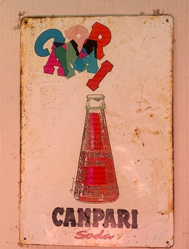 Insegna metallo campari - insegna, metallo,campari