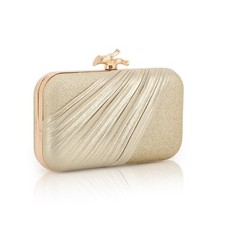 Fecialy Pochette per le Donne Borsa da sera in raso plissettata Borsetta (t8V)