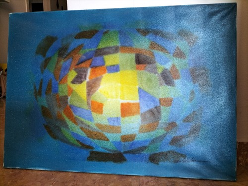 Quadro sfera astratta - sfera, di