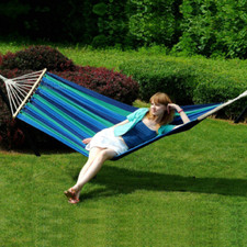Cotton cloth hammock wooden