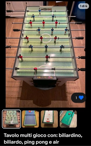 Tavolo multi gioco con