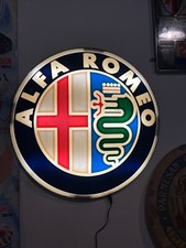 ALFA ROMEO RARA INSEGNA LUMINOSA TARGA Concessionario vintage epoca