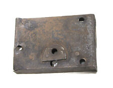 Antica serratura porta portone in ferro massiccio 10,7 x 7,3 cm piemontese '800