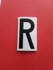 Lettera adesiva fustellata R per targhe auto - CADAUNO 