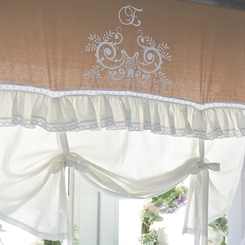 Tenda rullo lino flora - rullo, in