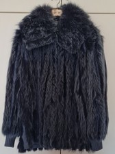 Giacca in volpe blu con