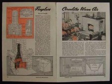 CAMINO Muratura da Interno Come Costruire PIANI Acciaio Focolare Aria Circolante