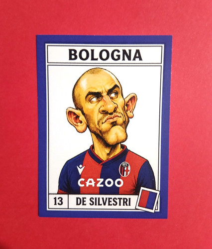 Figurina caricatura calciatori - figurina,