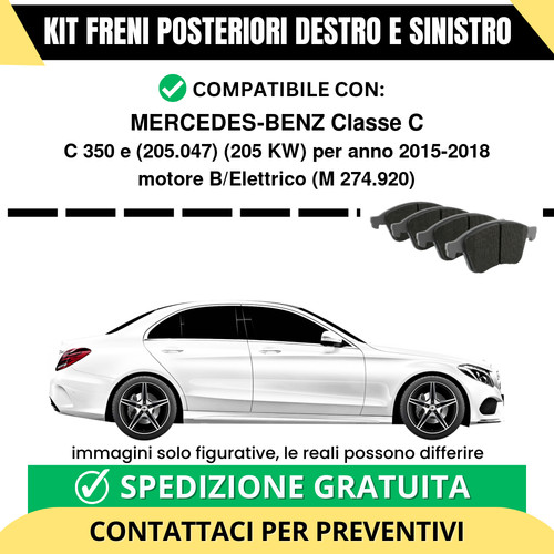 Pastiglie freno posteriori - pastiglie,