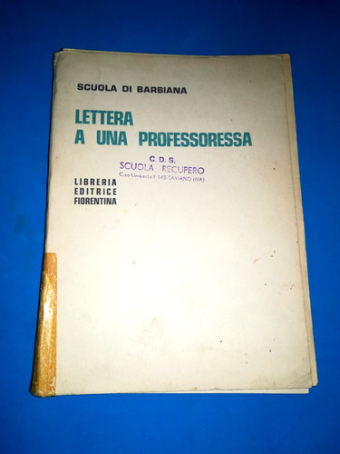 Lettere una professoressa - lettere,