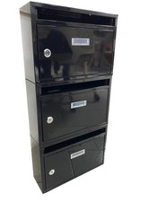 Cassetta postale condominiale posta buca lettere casa 3 posti nero vert 458ds