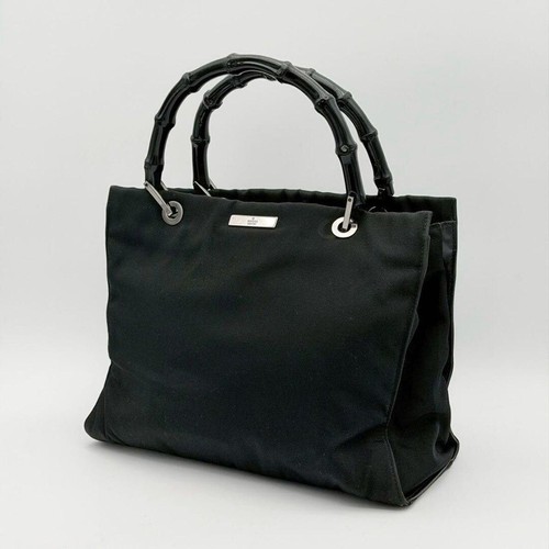 Borsa gucci bambù nylon - gucci,