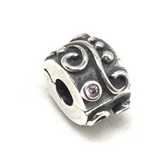 Pandora 925 Pink CZ Tendril