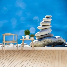 Non woven Wall Mural Photo Wallpaper Poster Picture Image Stones