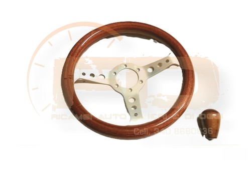 Volante mogano con clacson - in,