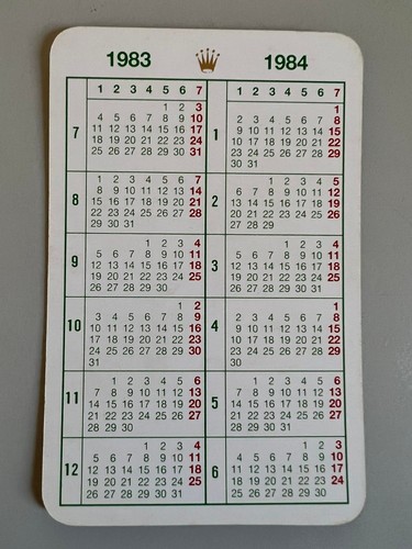 Calendario calendar rolex - /,