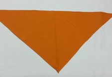 FOULARD ARANCIONE TRIANGOLARE IN COTONE CM 72 x 35 BANDANA QUADRATA ORANGE MOTO