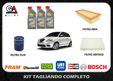 Kit tagliando Lancia Ypsilon 1.2 benzina 44 e 51 kw + 3lt olio castrol gtx 10W40