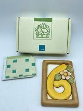 Thun -  numero civico  ceramica - n°6. Nuovo con scatola.