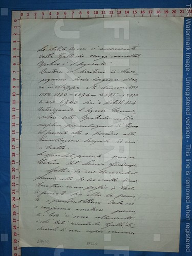 J7472 documento storico - j7472, antico